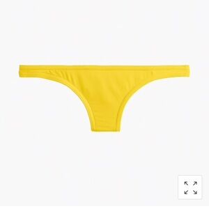 J Crew Low‎ Rider Bikini Bottom Burnished Citron